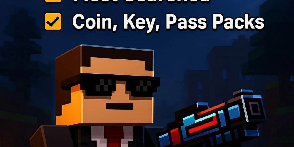 Pixel Gun 3D Rehberi: Oynanış İpuçları, En Çok Arananlar ve Coin, Key, Pass Paketleri Hakkında Her Şey