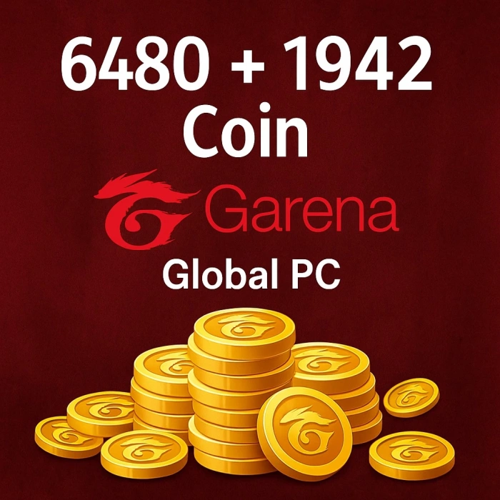 6480 + 1942 Coin Garena Global PC