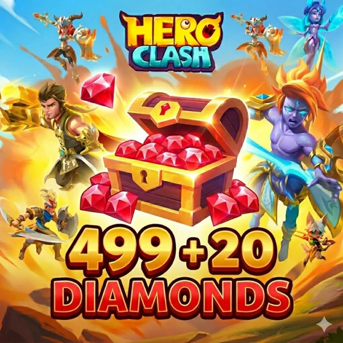 HERO CLASH 499 + 20 Kırmızı Elmas