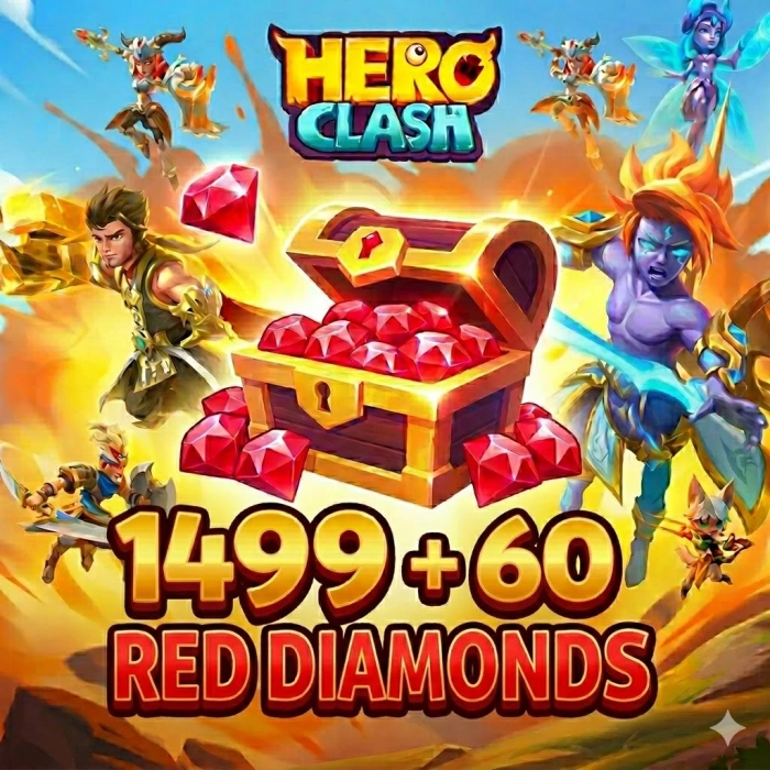 Hero Clash 1499 Red Diamonds