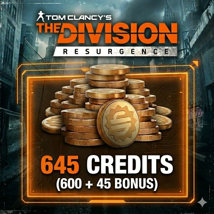 645 Credits (600 + 45 Bonus)