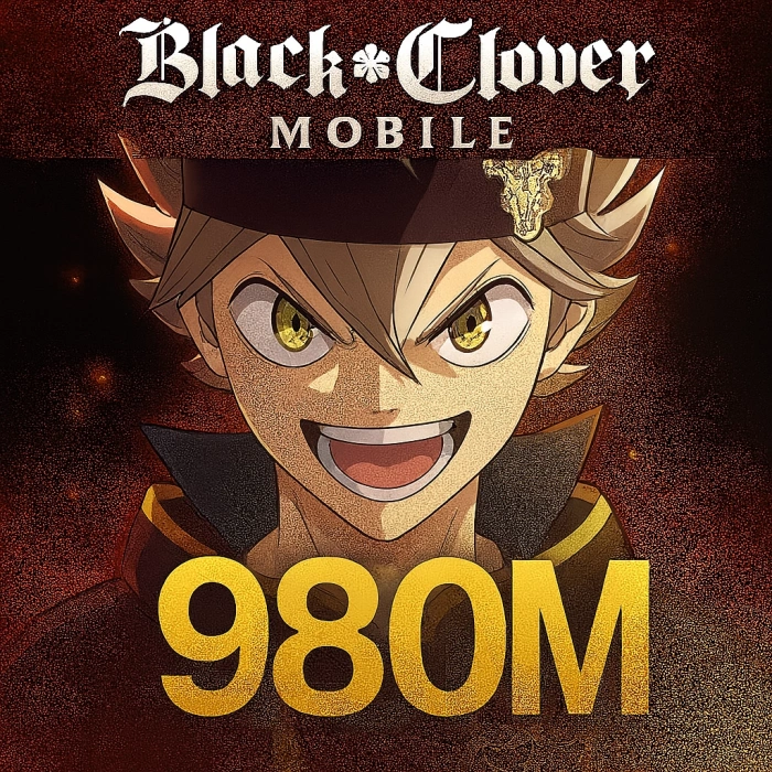 Black Clover Mobile 980 M Diamants