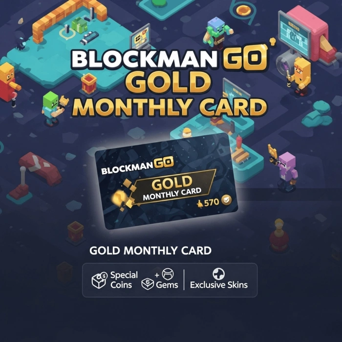Blockman Go Gold Monthly Card