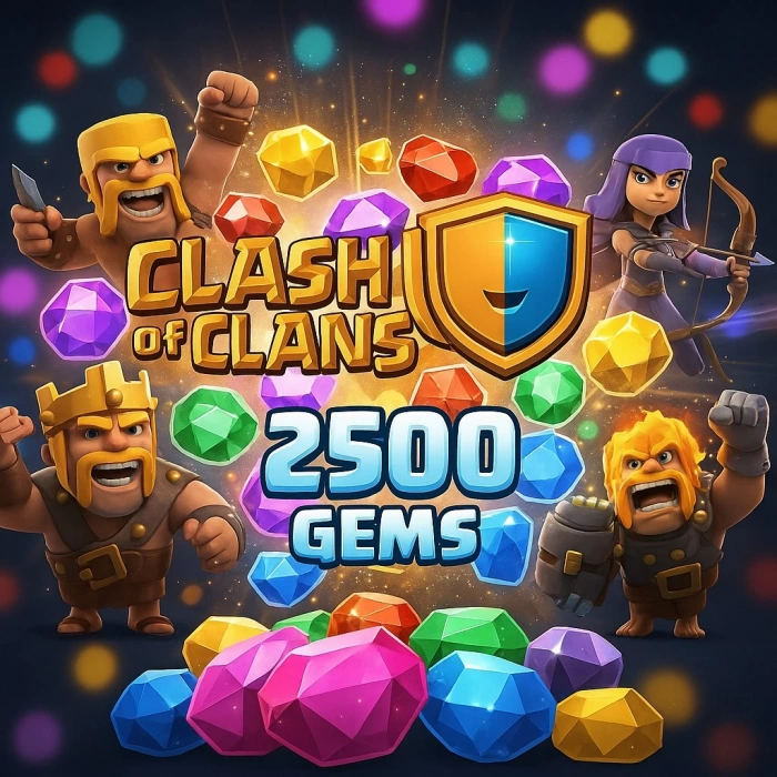 Clash of Clans 2500 Green Gems