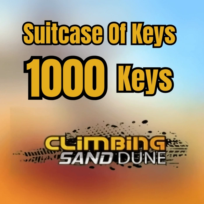 Climbing Sand Dune Suitcase Of Keys - 1000 Keys