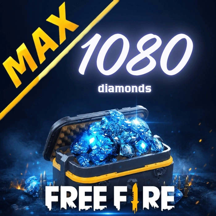 Free Fire MAX 1080 диаманта
