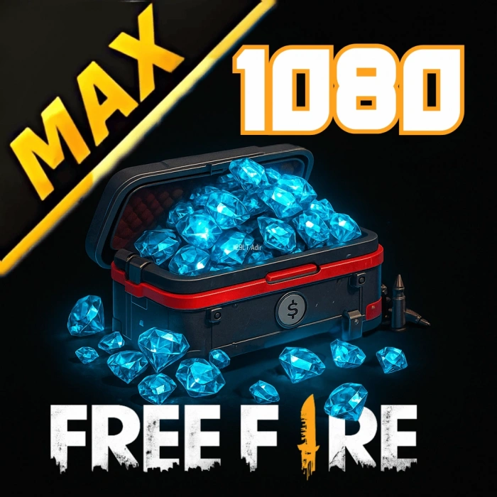 Free Fire MAX 1080 Diamantes