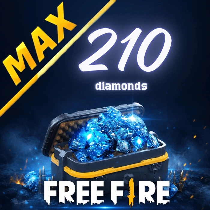 Free Fire MAX 210 диаманта
