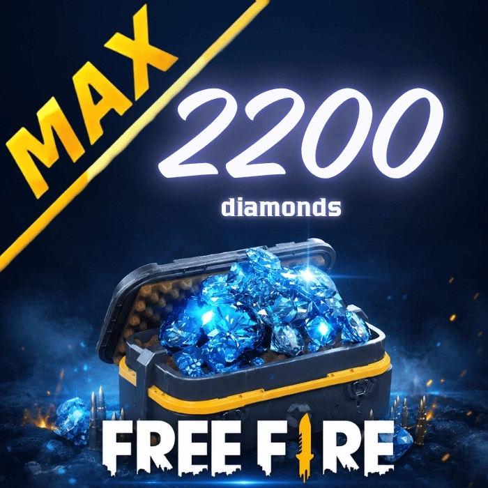 Free Fire MAX 2200 диаманта