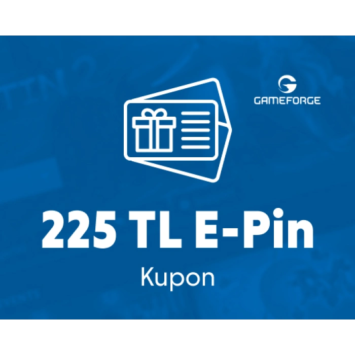 Gameforge 225 TRY E-Pin