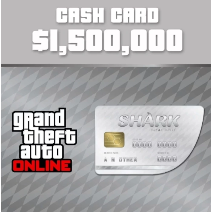 GTA Online: Большая карта наличности акулы белого цвета Xbox