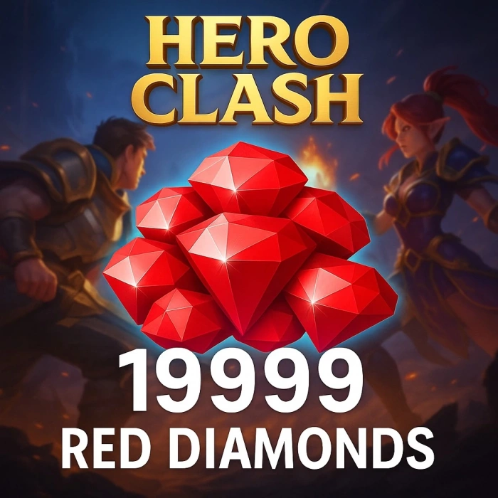 Hero Clash 19999 Diamantes Vermelhos