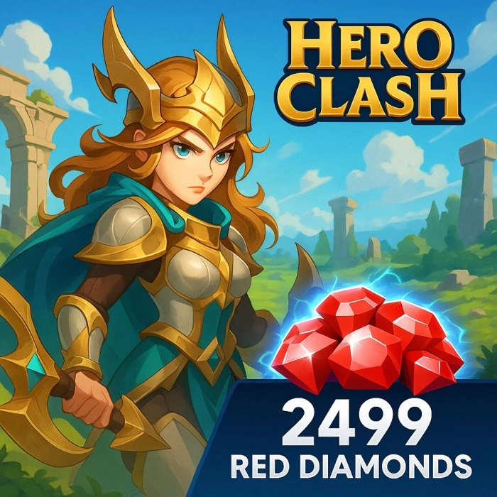 Hero Clash 2499 Diamantes Vermelhos