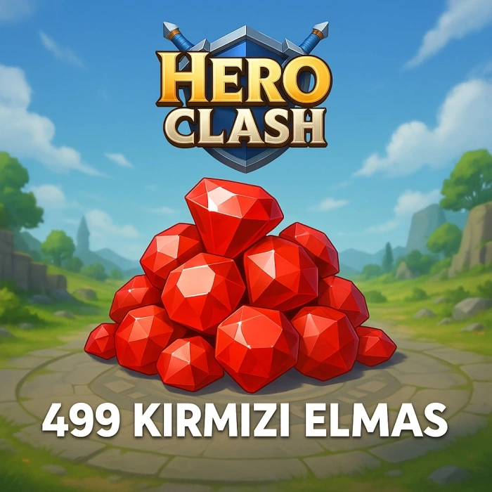 HERO CLASH 499 Diamantes Vermelhos