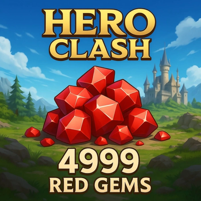 Hero Clash 4999 Diamantes Vermelhos