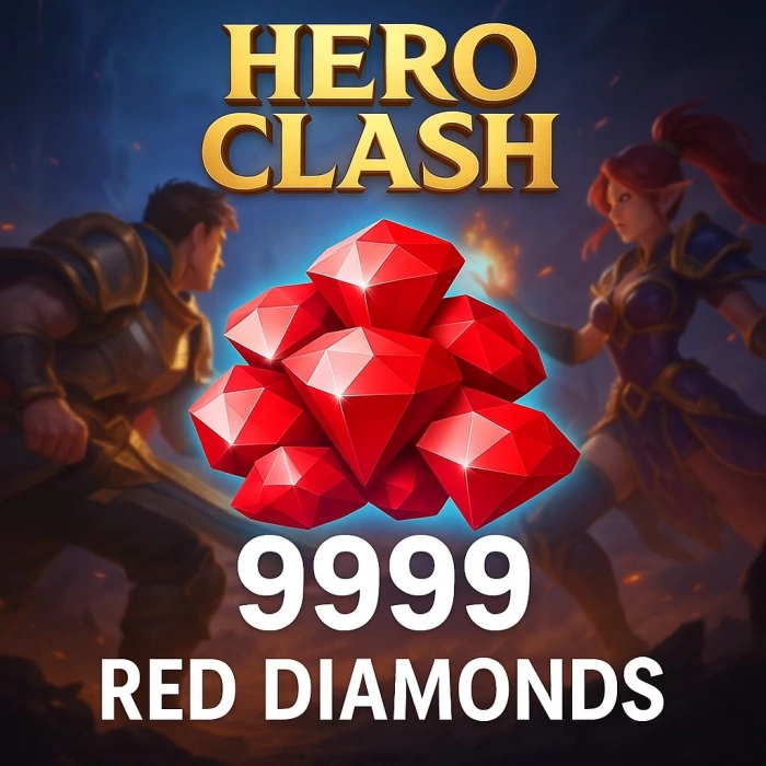 Hero Clash 9999 Diamantes Vermelhos