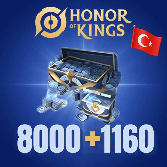 Honor of Kings 8000 + 1160 Jeton TR