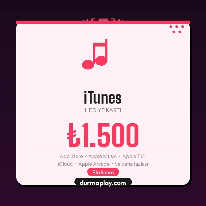 iTunes Gift Card 1500 TL