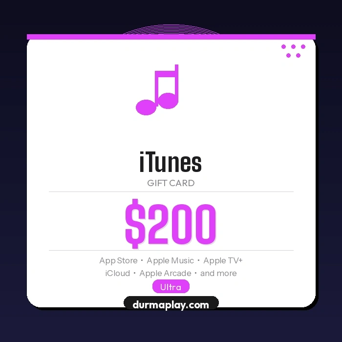 iTunes Gift Card 200 USD