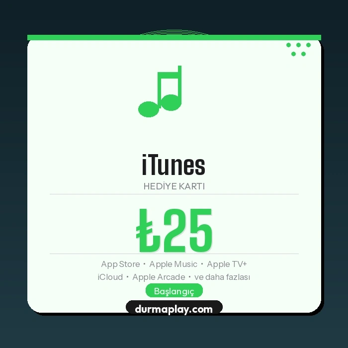 iTunes Gift Card 25 TL