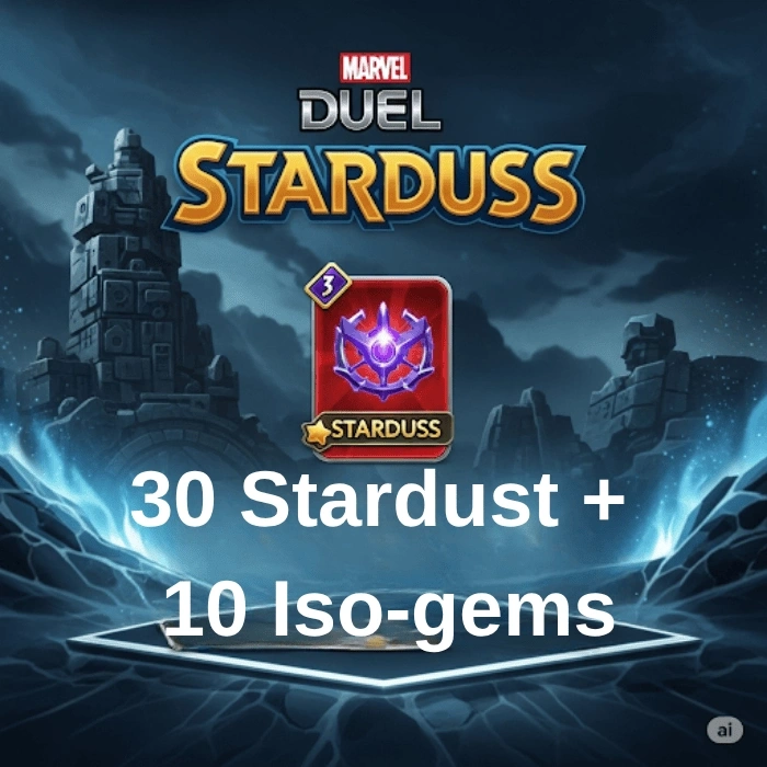 Marvel DUEL 30 Stardust + 10 Iso-gems