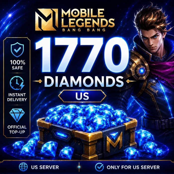 MLBB 1500+270 Diamonds US