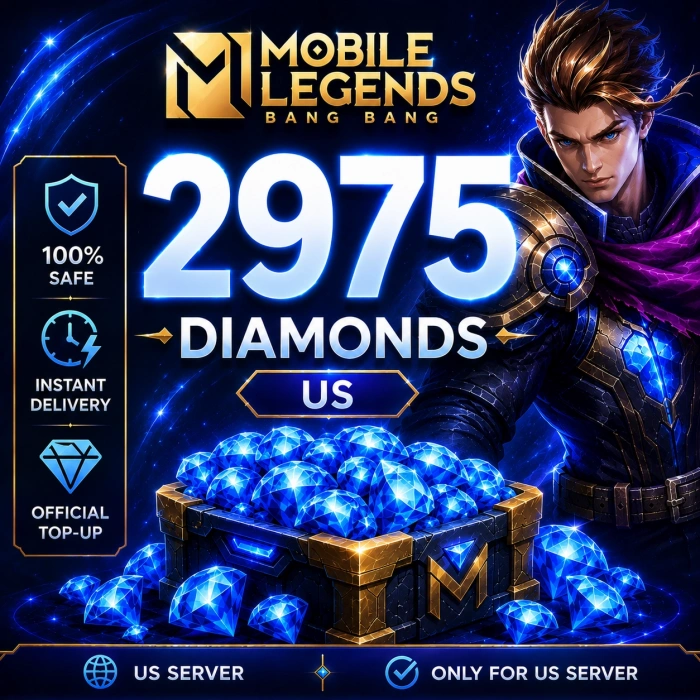 MLBB 2500+475 Diamonds US