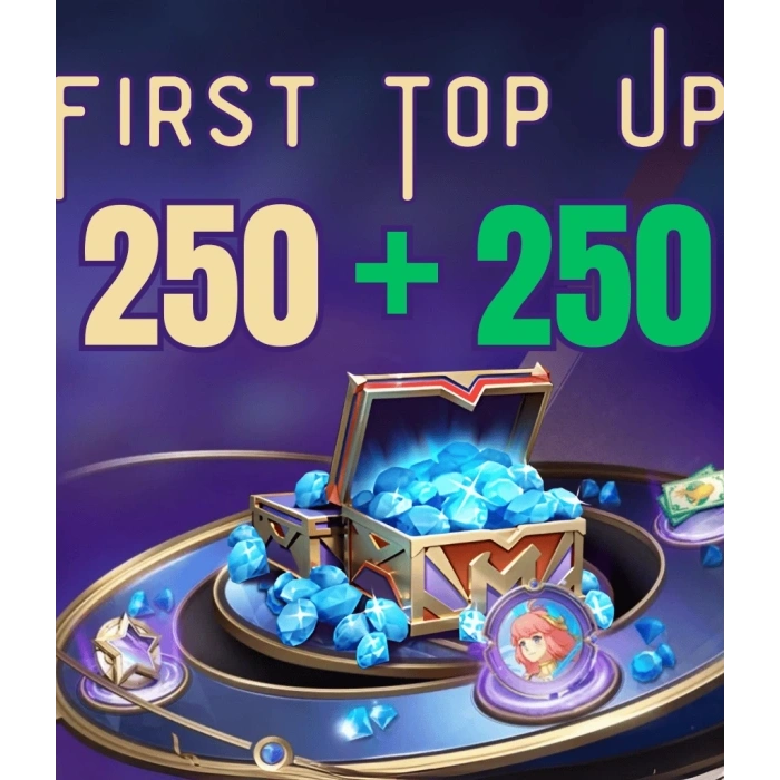 MLBB First Top Up 250 +250 Almaz UZ
