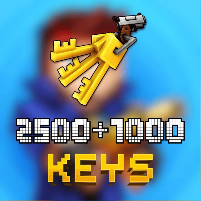 Pixel Gun 3D 3500 (2500+1000) Keys