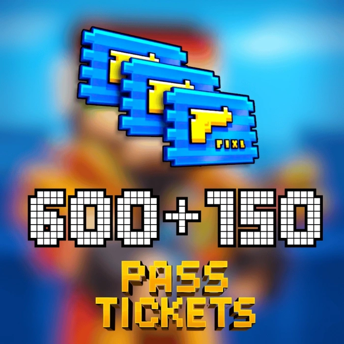 Pixel Gun 3D 750 (600+150) Pixel Pass Tickets