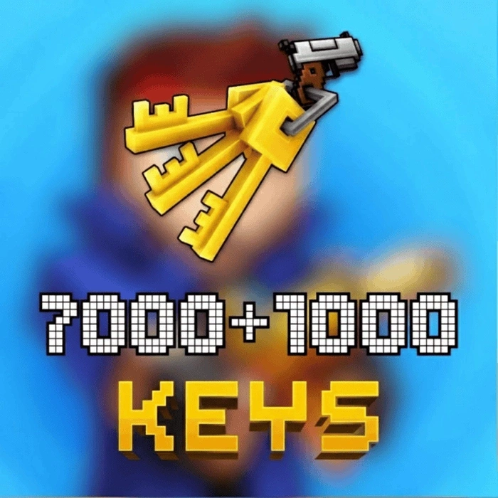 Pixel Gun 3D 8000 (7000+1000) Keys
