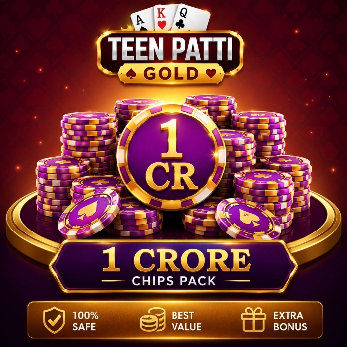 Teen Patti Gold 1 Cr Chips Pack