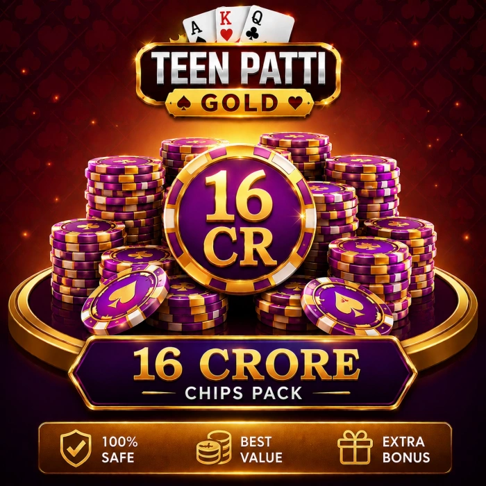 Teen Patti Gold 16 Cr Chips Pack