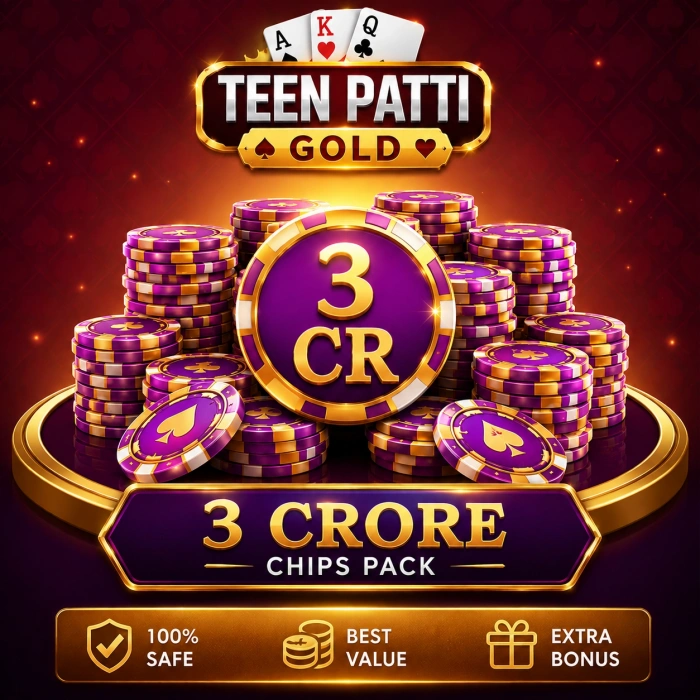 Teen Patti Gold 3 Cr Chips Pack