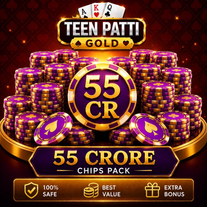 Teen Patti Gold 55 Cr Chips Pack