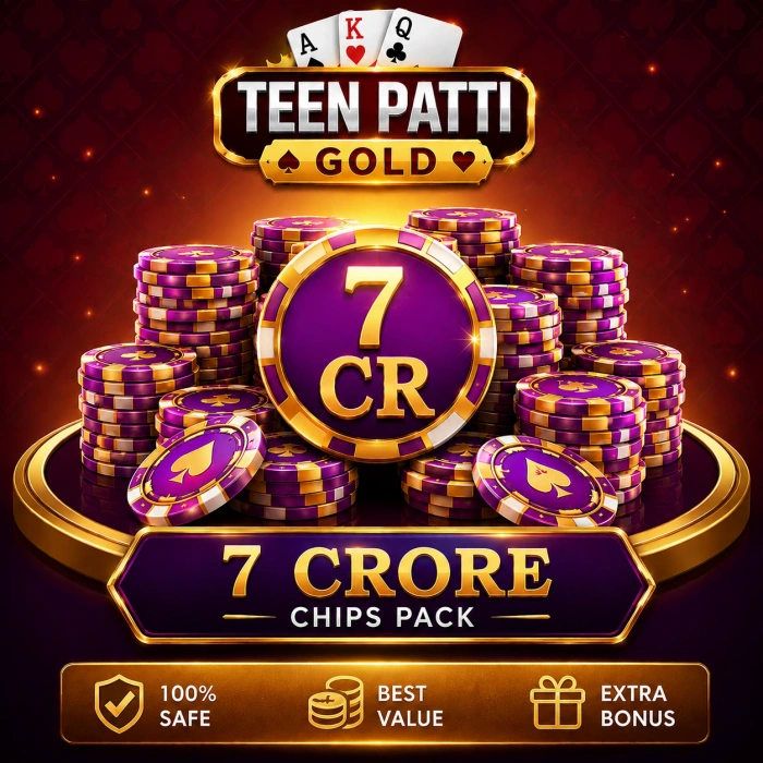 Teen Patti Gold 7 Cr Chips Pack