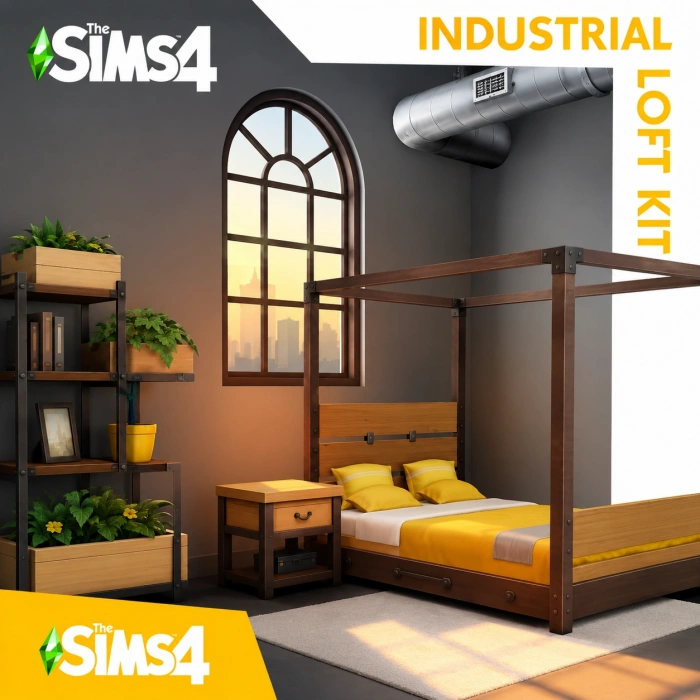 The Sims 4 Industrial Loft Kit