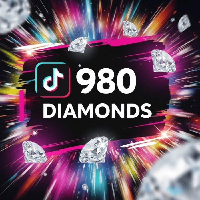 TikTok 980 Diamonds China