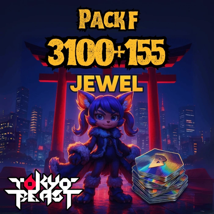 Tokyo Beast Jewel Pack F - 3100+155 Jewels