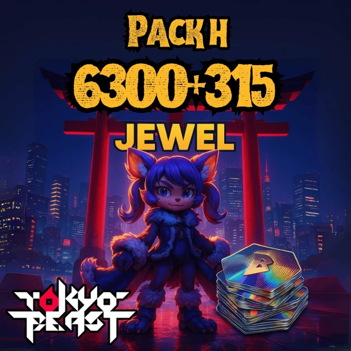 Tokyo Beast Jewel Pack H - 6300+315 Jewels