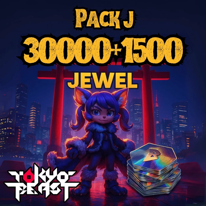 Tokyo Beast Jewel Pack J - 30000+1500 Jewels