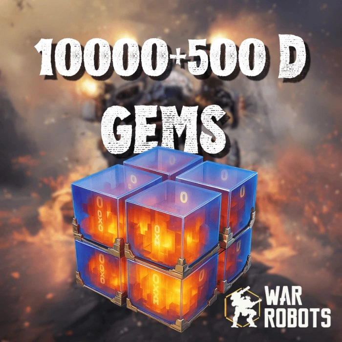 War Robots 10000 + 500 D Gemas
