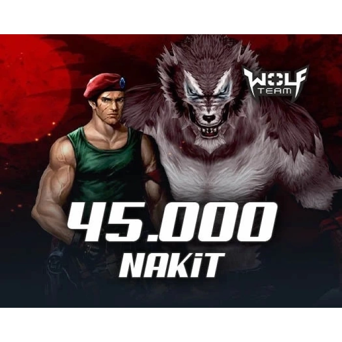 Wolfteam 100.000 Joypara 45000 Nakit