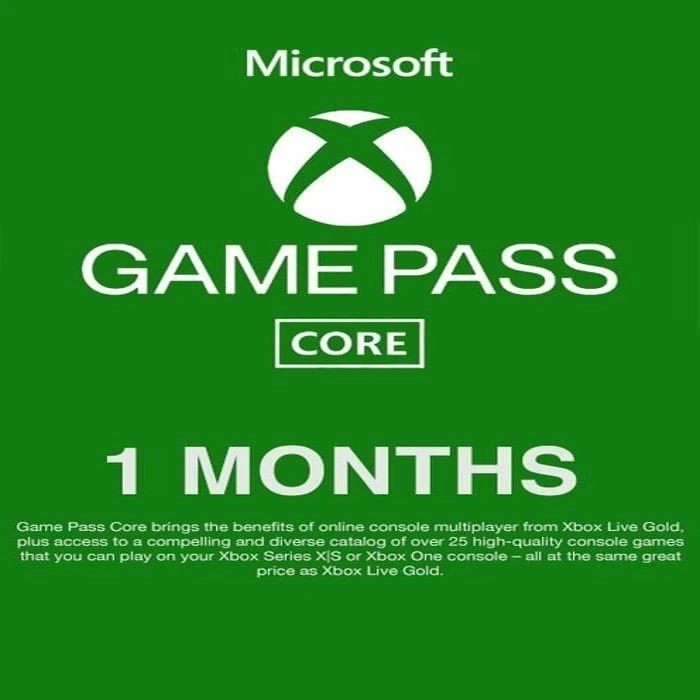 Membresía de 1 mes de Xbox Game Pass Core