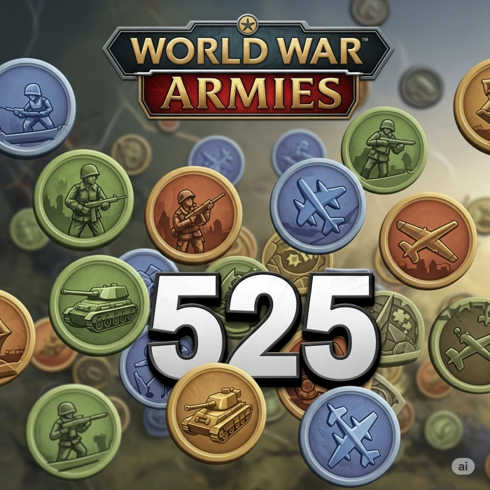 World War Armies 525 Tokens