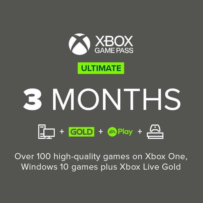 Buy 3 Months Xbox Game Pass Ultimate - Unlimited Gaming Experience! - 3 Months Of Game Pass Ultimate For $1