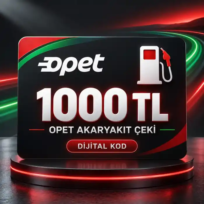 1000 TL Opet Akaryakıt Çeki