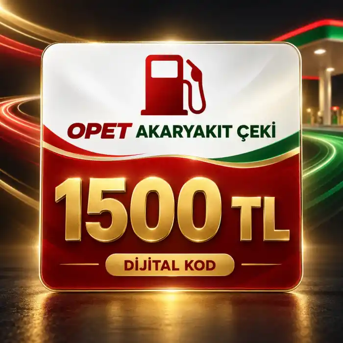 1500 TL Opet Akaryakıt Çeki