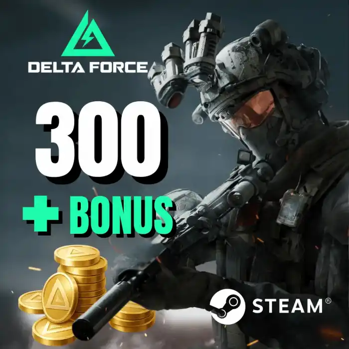 300 + Bonus Delta Coİns Steam