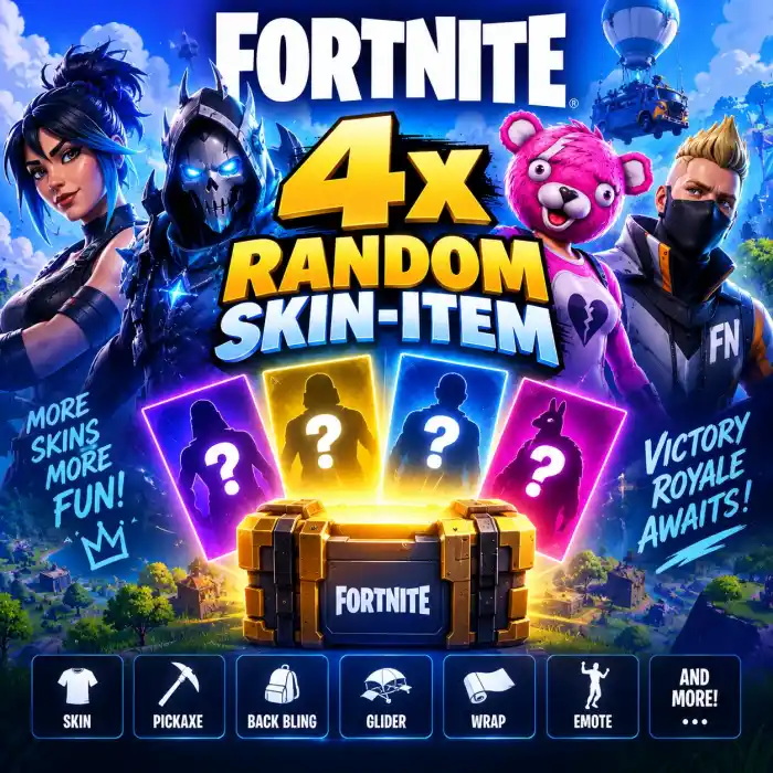 4x Random Fortnite Skin-Item